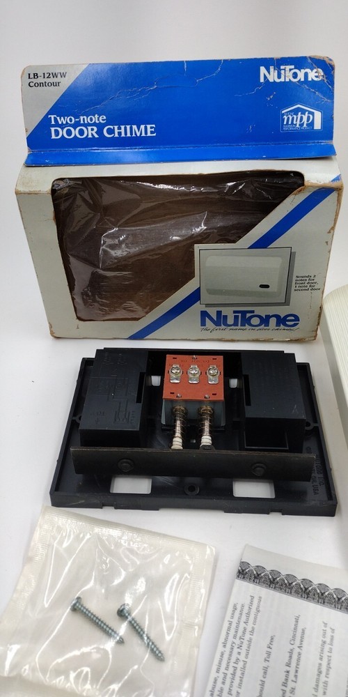 NuTone LB-12 WW Two-Note Door Chime "Contour"