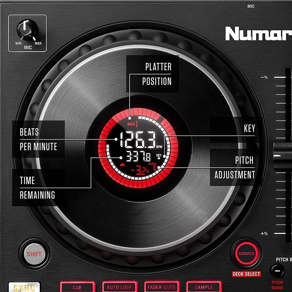 Numark Mixtrack Platinum FX 4-Deck Serato DJ Controller Japan Tabletop 24 Bit