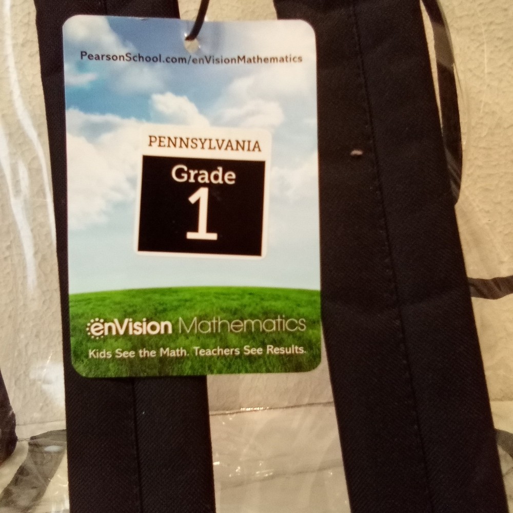 Invision Clear Black Double Adjustable Straps Top Handle Plastic Backpack NWT