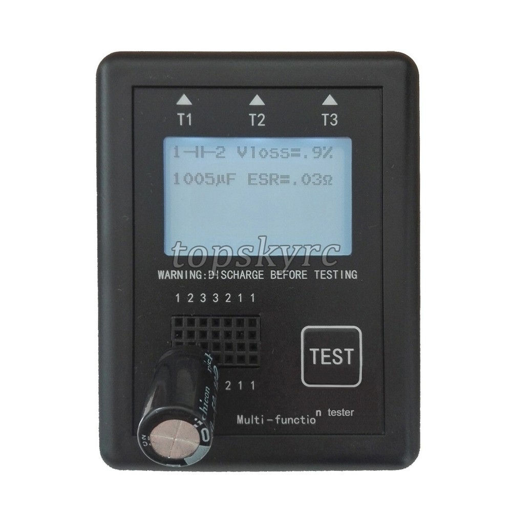 Graphic M8 Transistor Tester Diode Inductance Capacitance ESR Mutifunction Meter