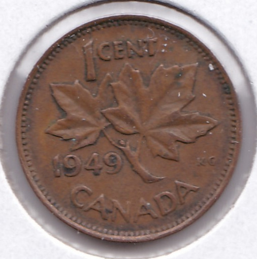 1949 Canadian Cent L2