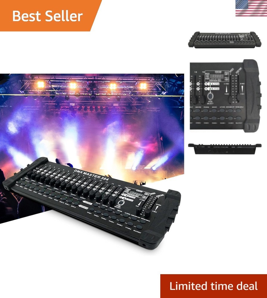 Advanced 384 Channel DMX Controller with Built-in Amplifier & LED Display