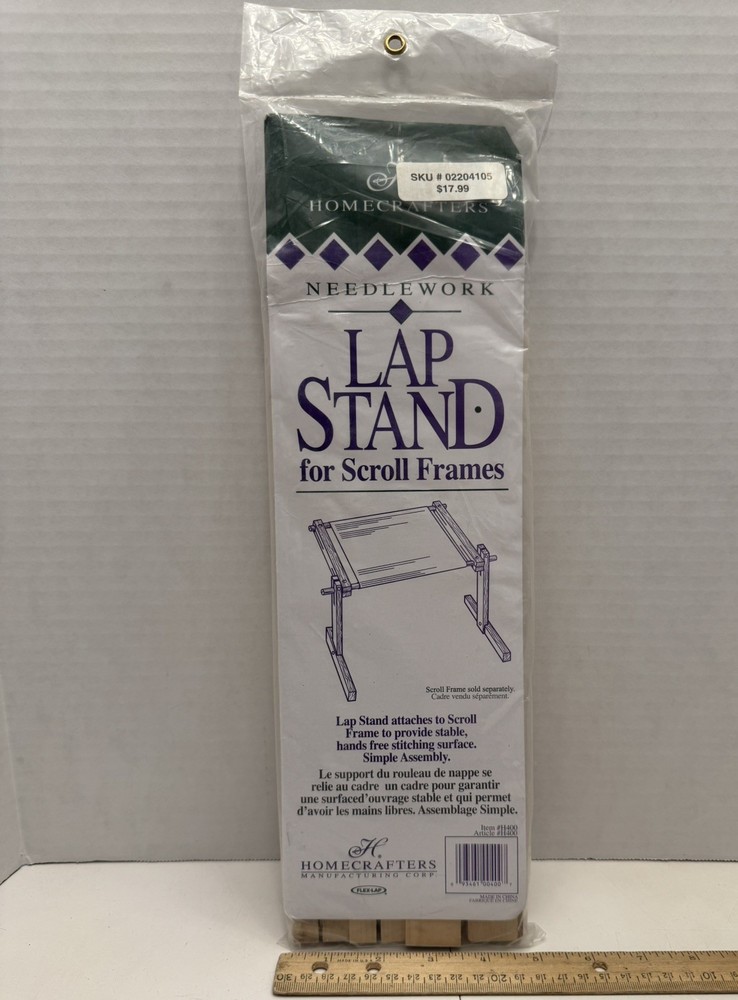 Homecrafters Needlework Lap Stand For Scroll Frames Item # H400, New