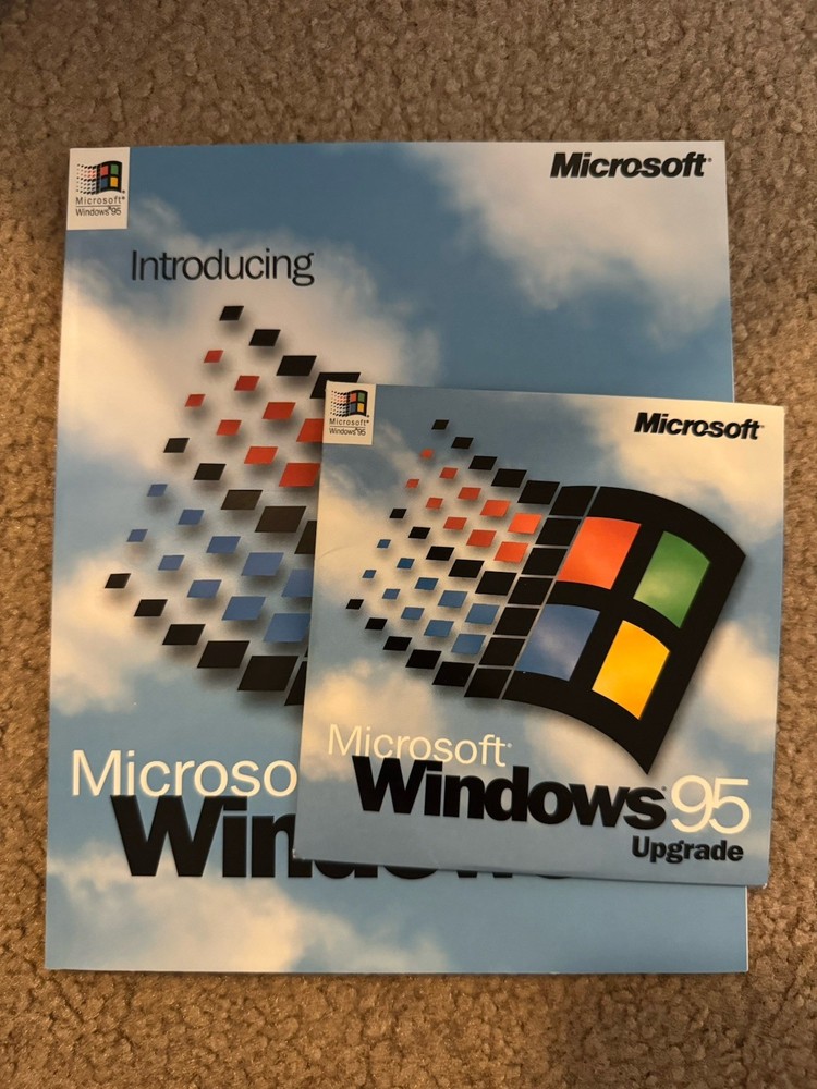 Vintage Microsoft Windows 95 Operating System Upgrade CD-ROM With CD Key