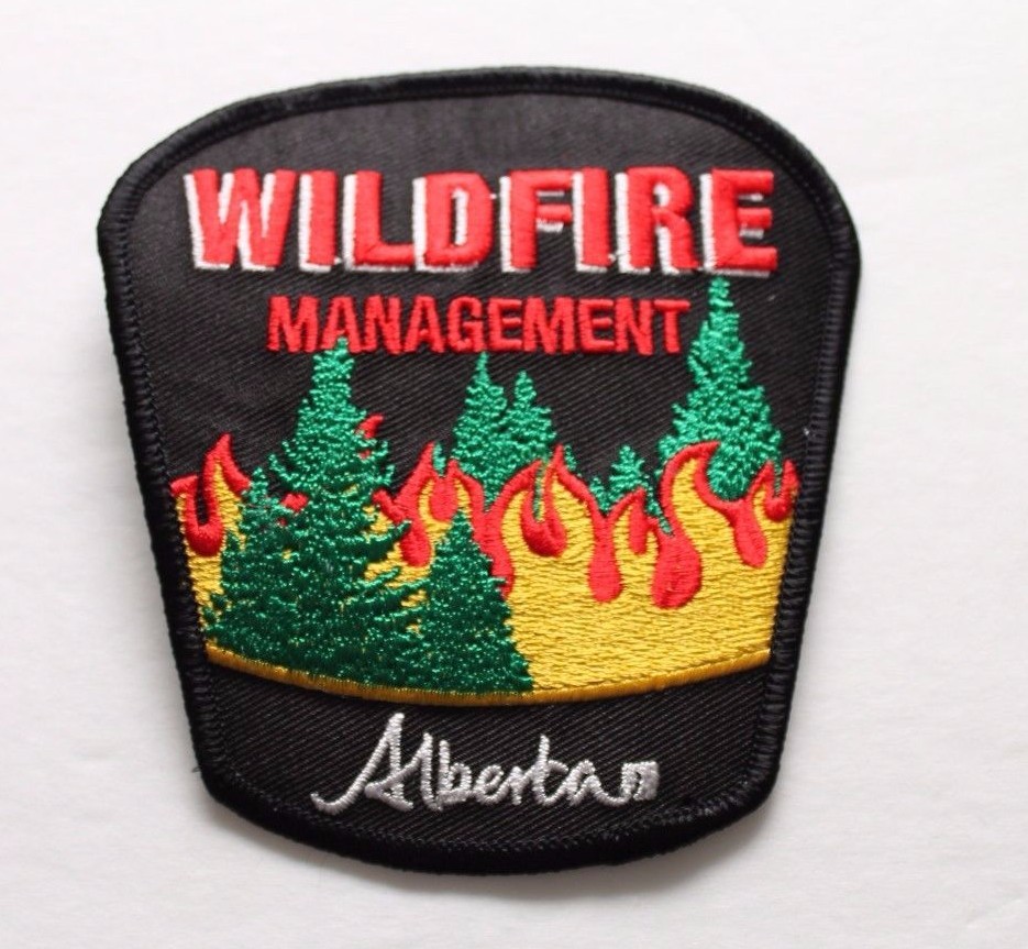 Alberta Wildfire Management Shoulder Patch Flash - Set of 2- Firefighting Canada