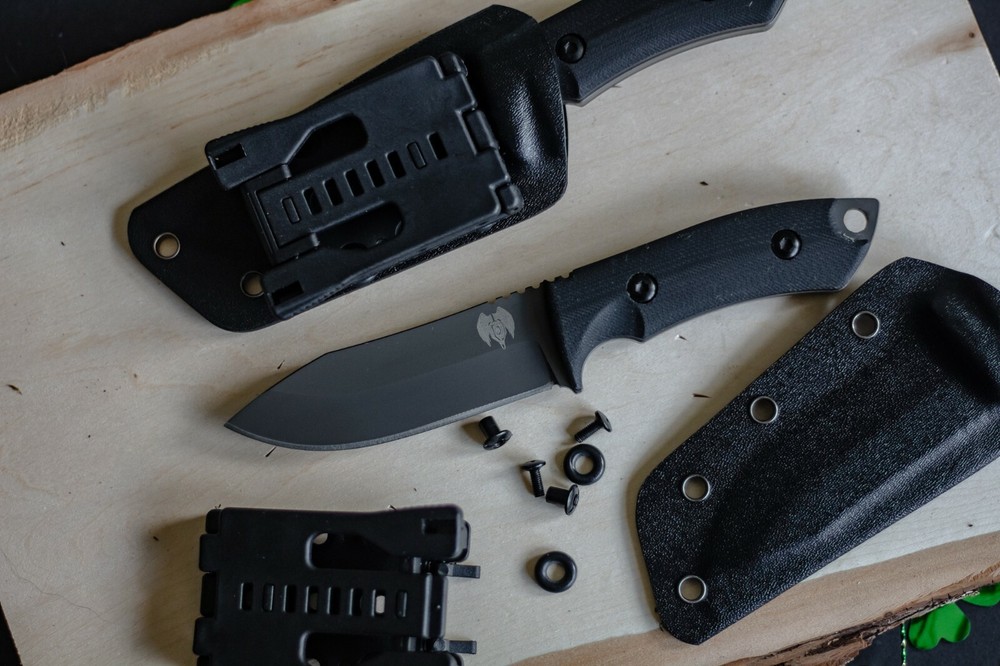 Sharp! Quick Opening Folding Knife and Full Tang Fixed Blade Combo EDC Set!