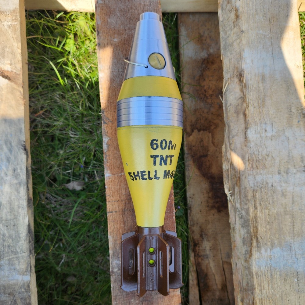 60MM Mortar Round 3d Print