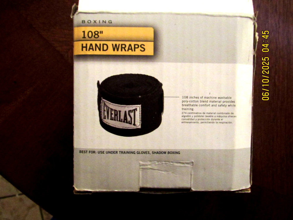 Hand Wraps For Boxing Everlast 108" Black