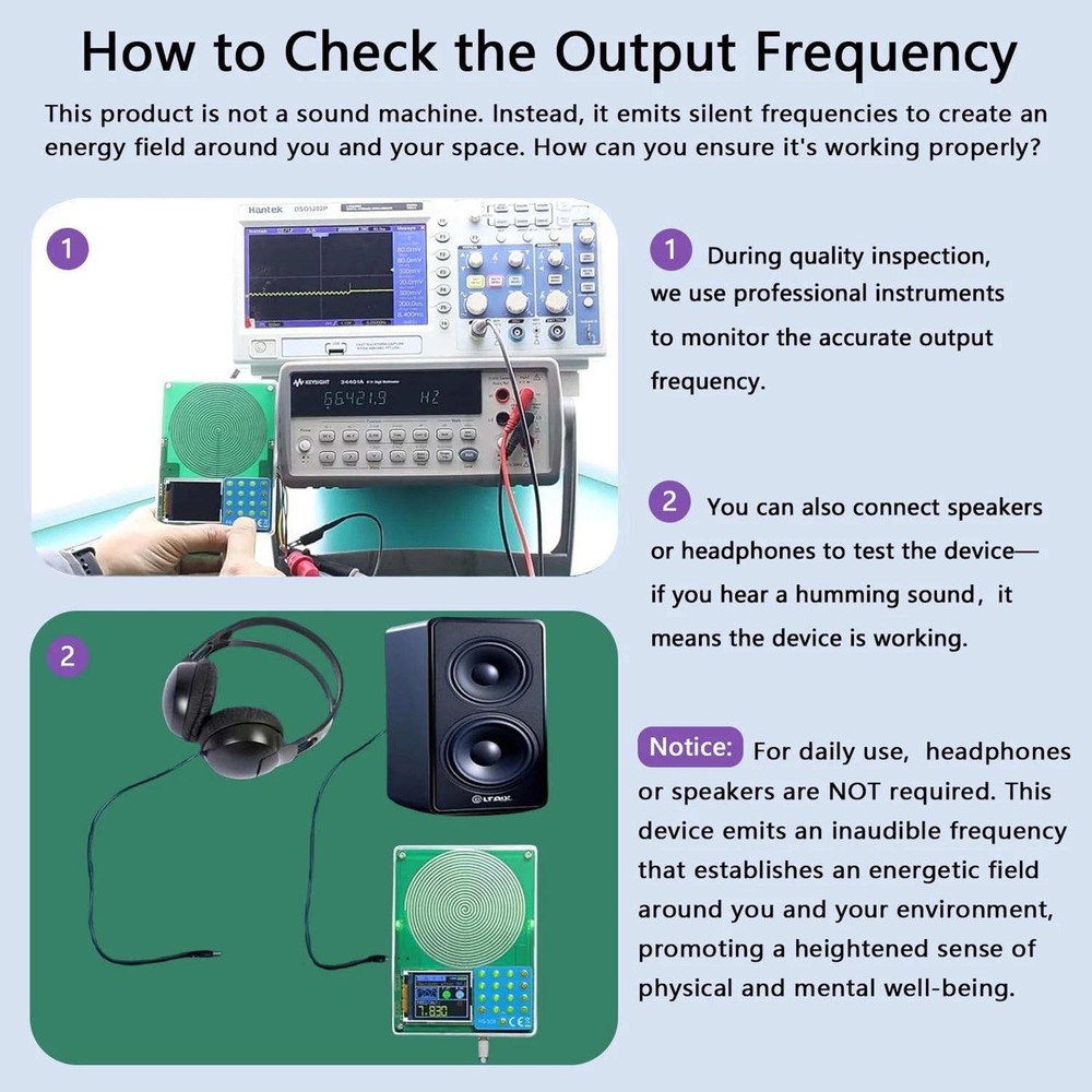 Frequency Generator Device 0.001Hz-200kHz Range with 13 Waveforms and Keypad