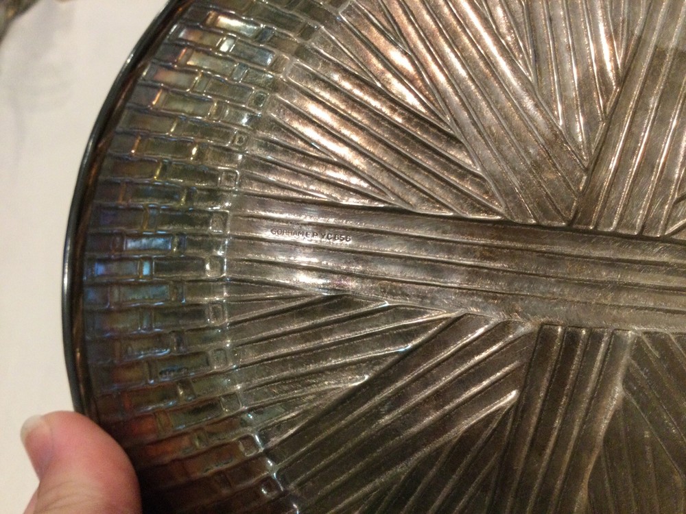 Vintage Gorham Woven Bowl Silver Plate