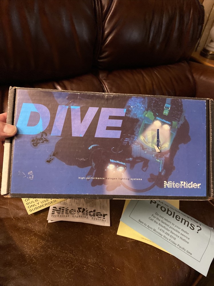 Niterider Technical Lighting Systems Under Water Dive Light Sea Torch 7079 NOS