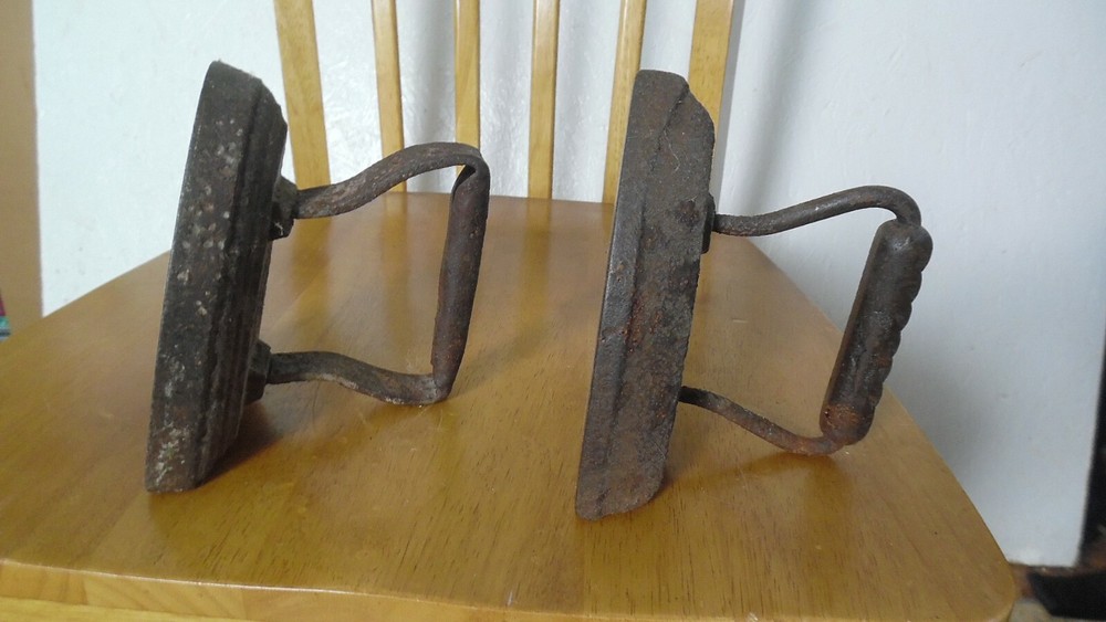 2 Vintage Cast Iron- Irons
