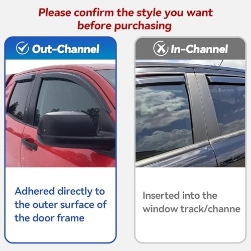 Window Visors Rain Guards for 1999-2007 1999-2007 silverado/sierra regular