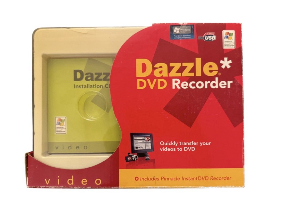 Dazzle DVD Recorder USB Video Capture Software with Installation CDs