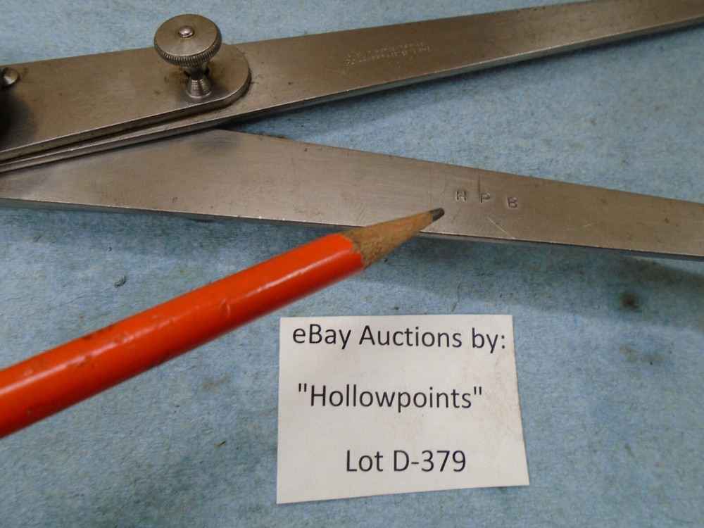 Starrett 37 Lock Joint 10" Inside Calipers Transfer Type w/ Fine Adjustment D379