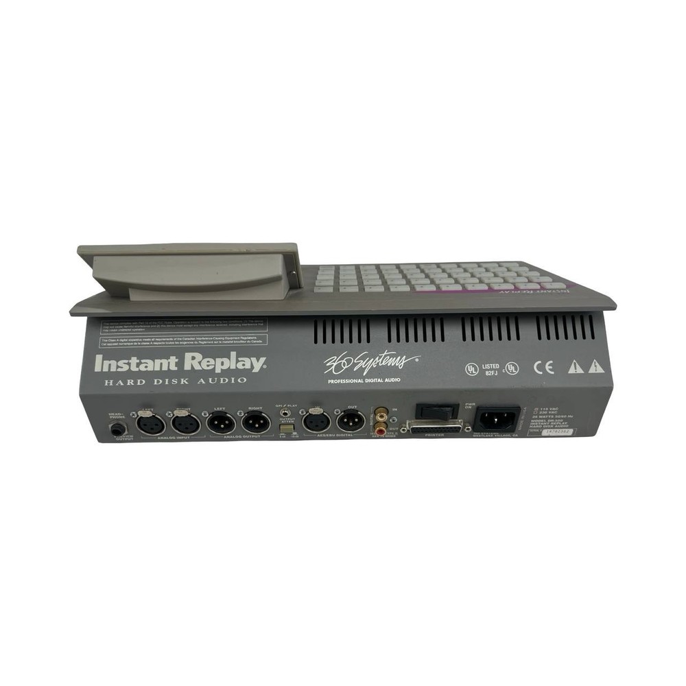 360 Systems Instant Replay DR-550 Hard Disk Audio Player - Powers On - UNTESTED