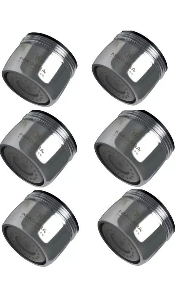 Niagara Conservation - N3205N-PC-TU 0.5 GPM Dual Thread, 6/PK, Faucet Aerators