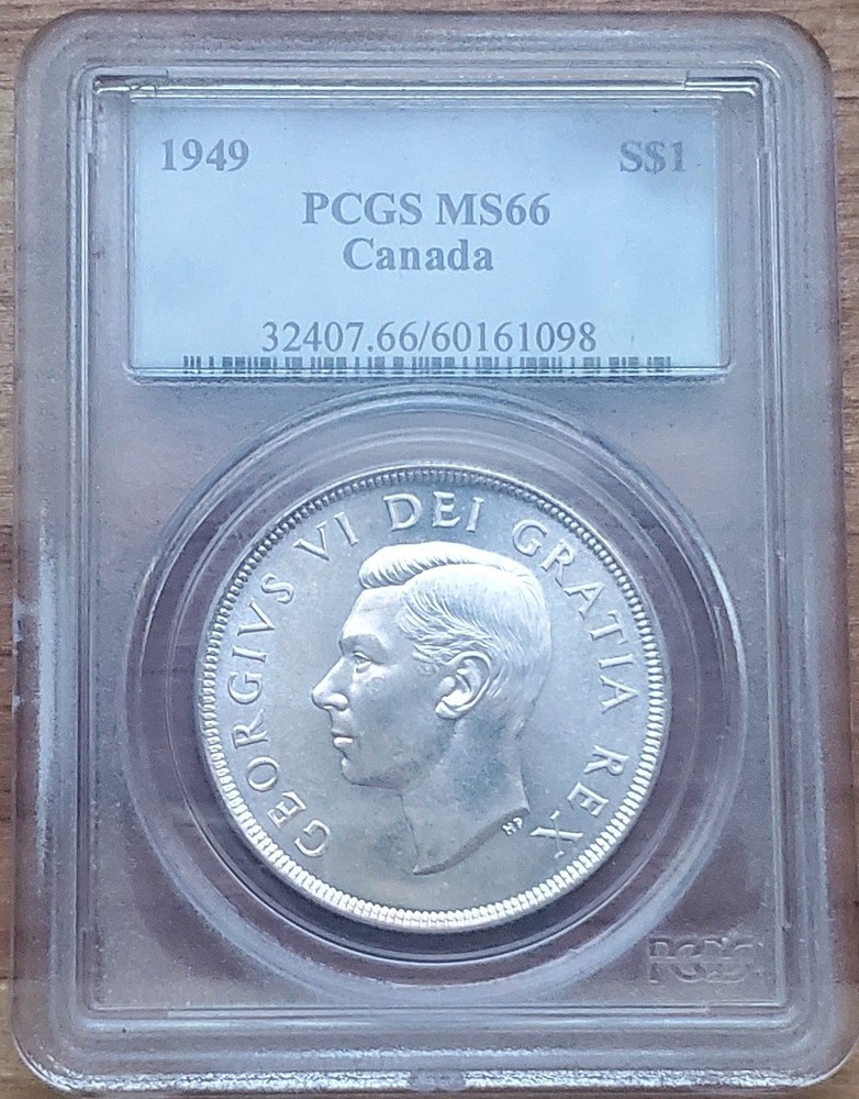 1949 Canada Dollar PCGS MS 66 White