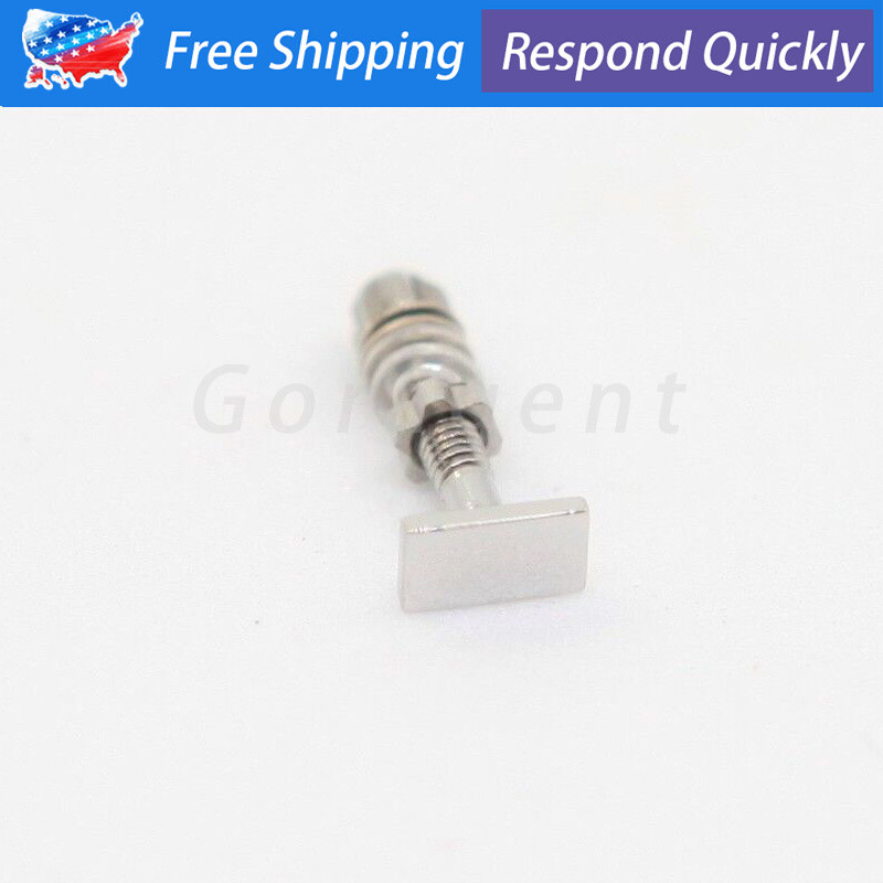 Rectangle Screw+Bolt Set Silver 4.0*2.0mm Replace For C ar tier Eyeglasses Frame