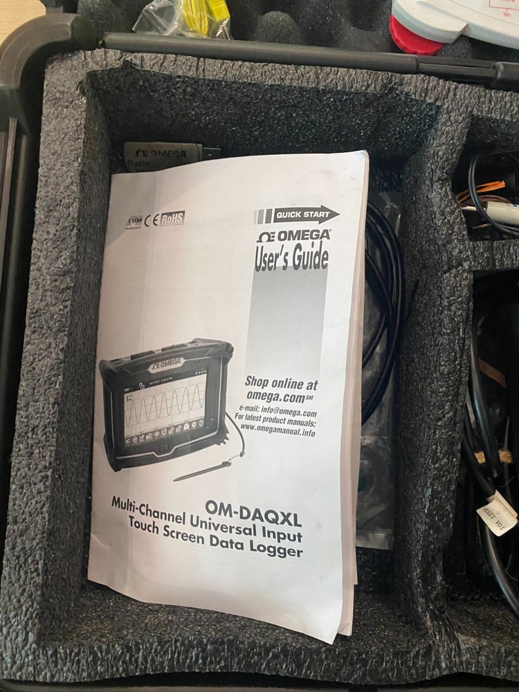 Omega Engineering OM-DAQXL-2-NA Universal Input Touch Screen Dat LOGGER