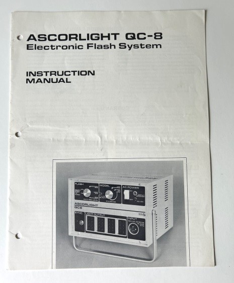 Ascorlight QC-8 Electronic Flash System Instruction Manual