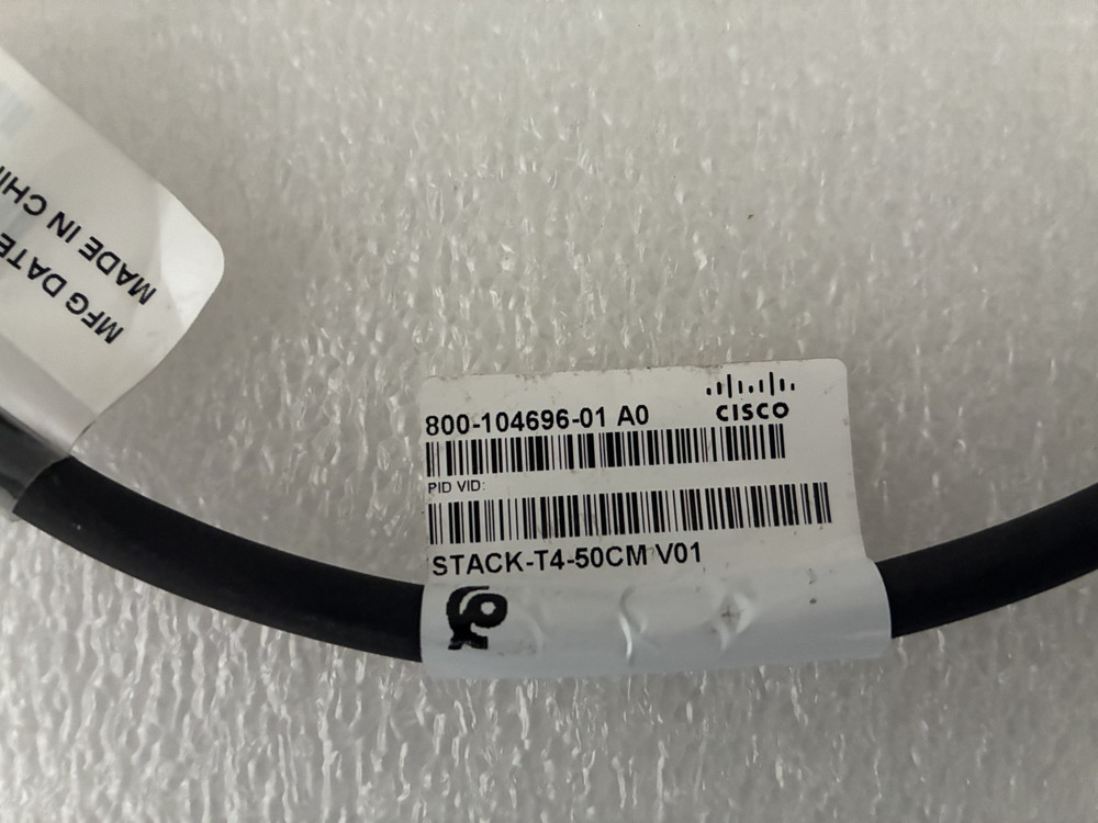 New Cisco STACK-T4-50CM Stacking Cable 50cm Catalyst 9200L Stack Module 1.6ft
