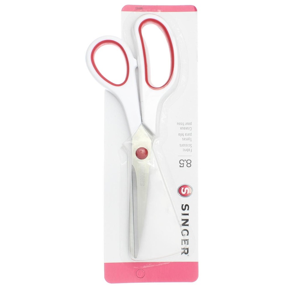 6 Pack Singer Fabric Scissors Fabric Scissors, White & Red