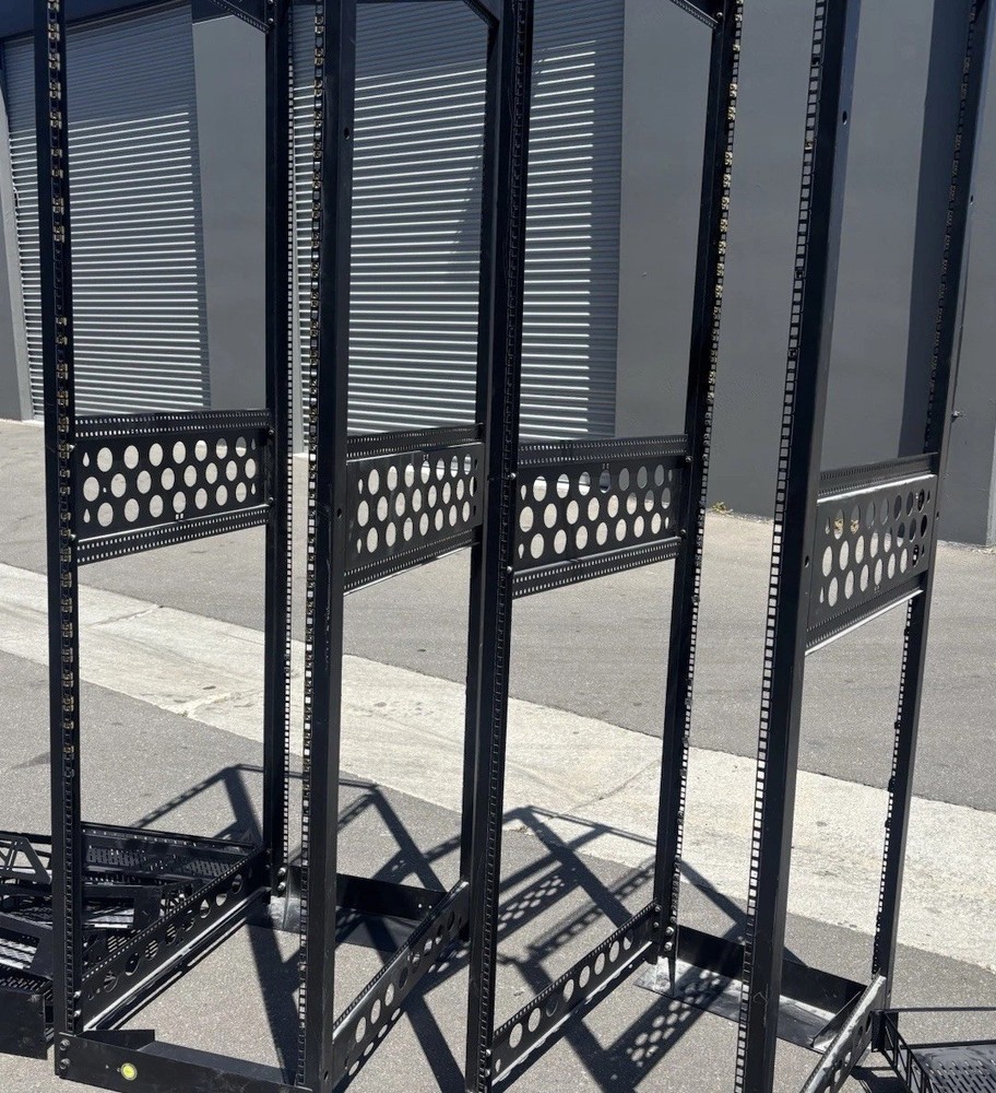 Middle Atlantic 2 Tall Racks With 9 Shelves