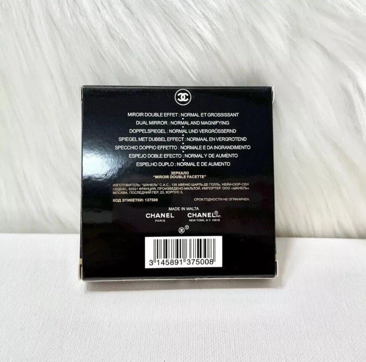 CHANEL Mirror Duo Compact Double Facette Makeup Black