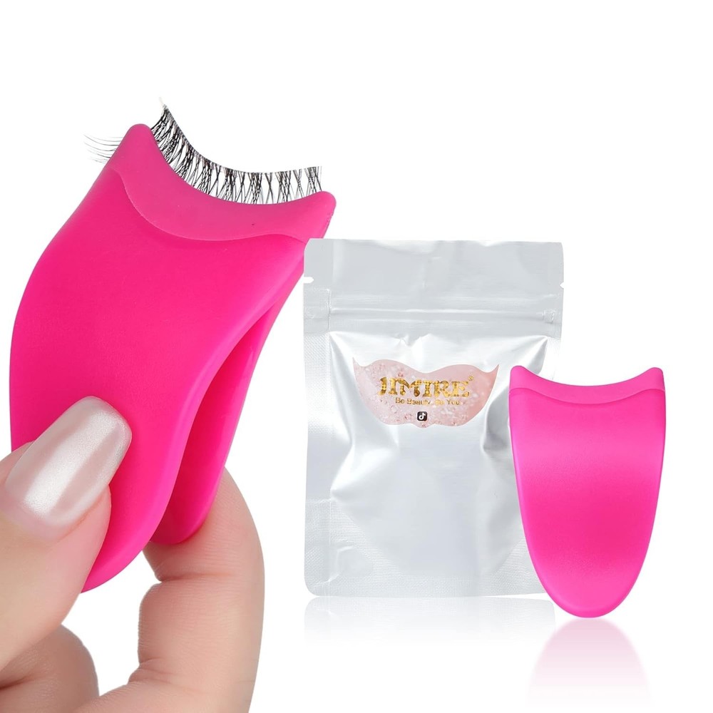 Elegant Plum False Eyelashes Applicator Clip - Perfect for Beginners