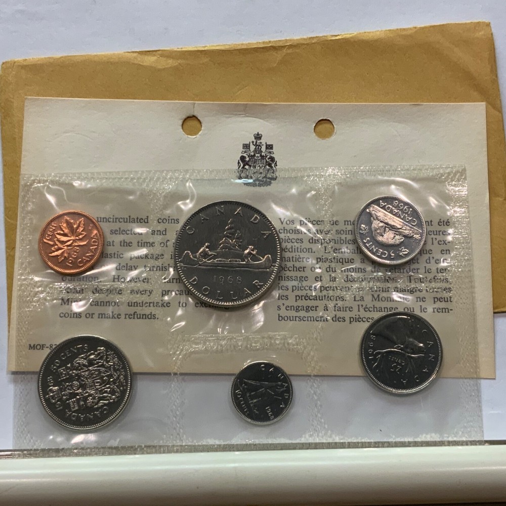 1968 - PROOFLIKE SET - c/w envelope & COA