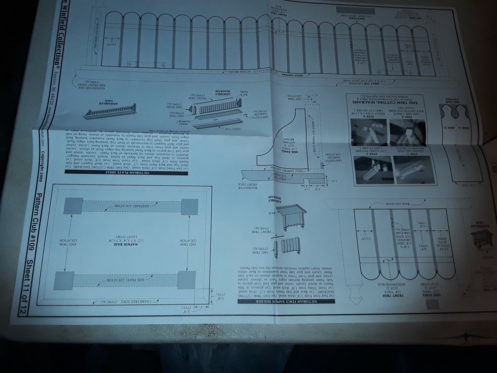 Winfield pattern club set #109 spring and Easter wood patterns