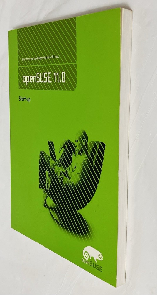 openSUSE 11.0 Start-Up Guide Softcover Linux Novell (2008) Reference Manual, VG+
