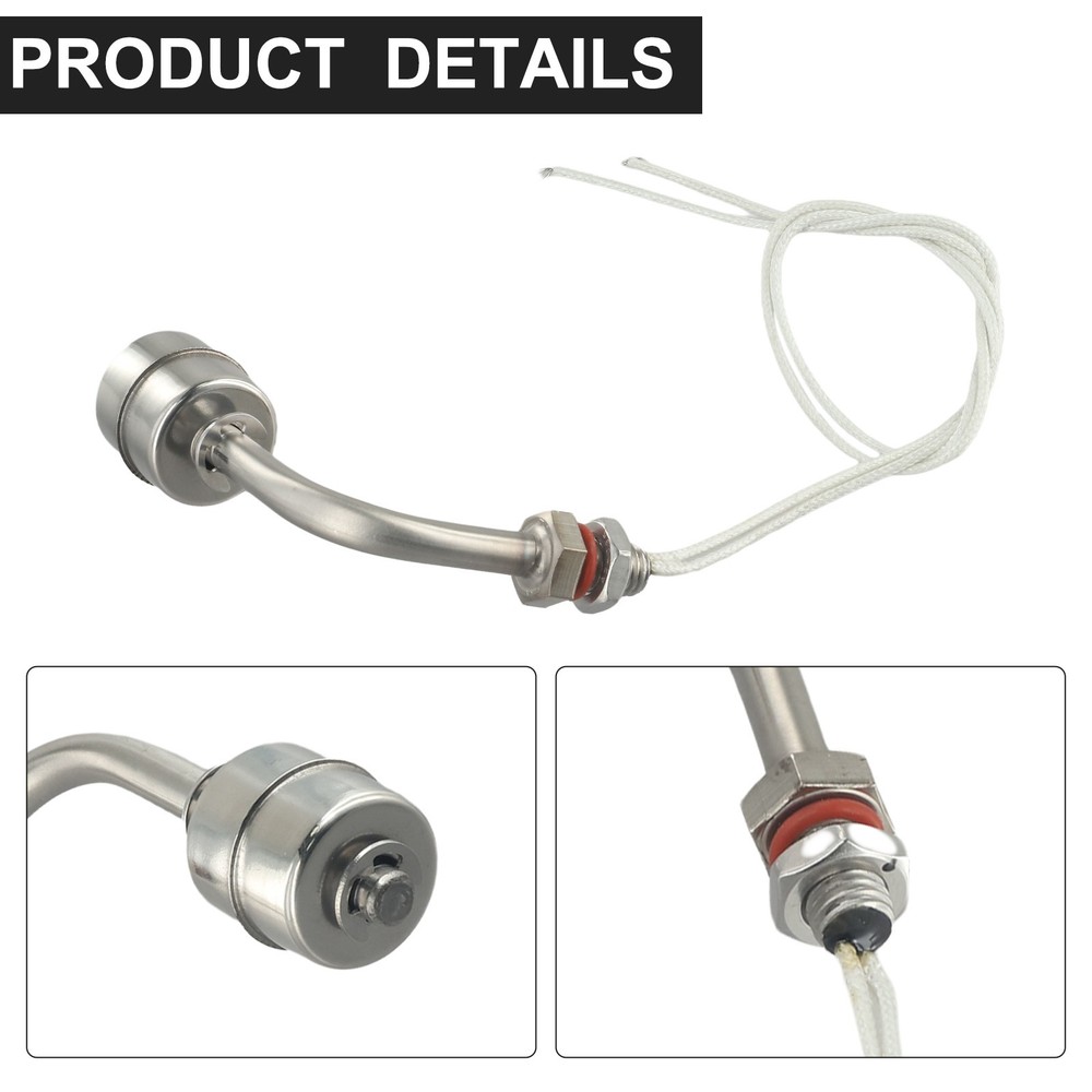 Right Angle Stainless Steel Ball Float Switch Tank Liquid Water Level Sensor
