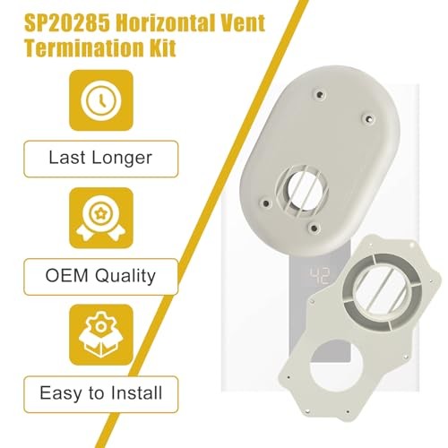 SP20285 Horizontal Vent Termination Kit With Screws for Tankless Gas Water