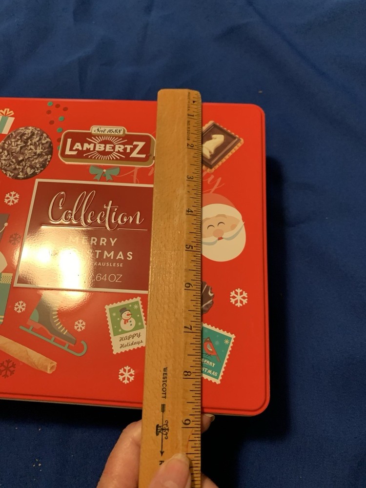 ❤️Decorative Lambertz Christmas Collection EMPTY Cookie Candy Tin EUC