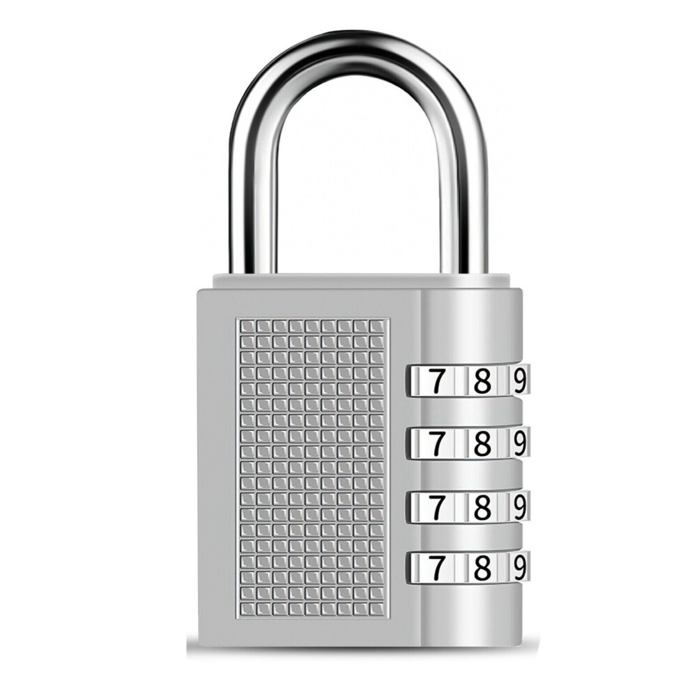 2x combination lock 4 digit padlock weatherproof lock number code