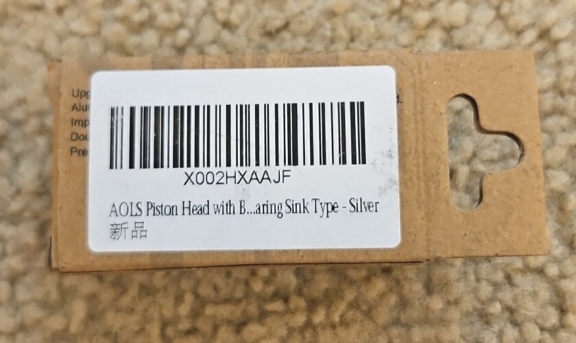 AOLS Piston Head with Ball Bearing Sink Type - Silver