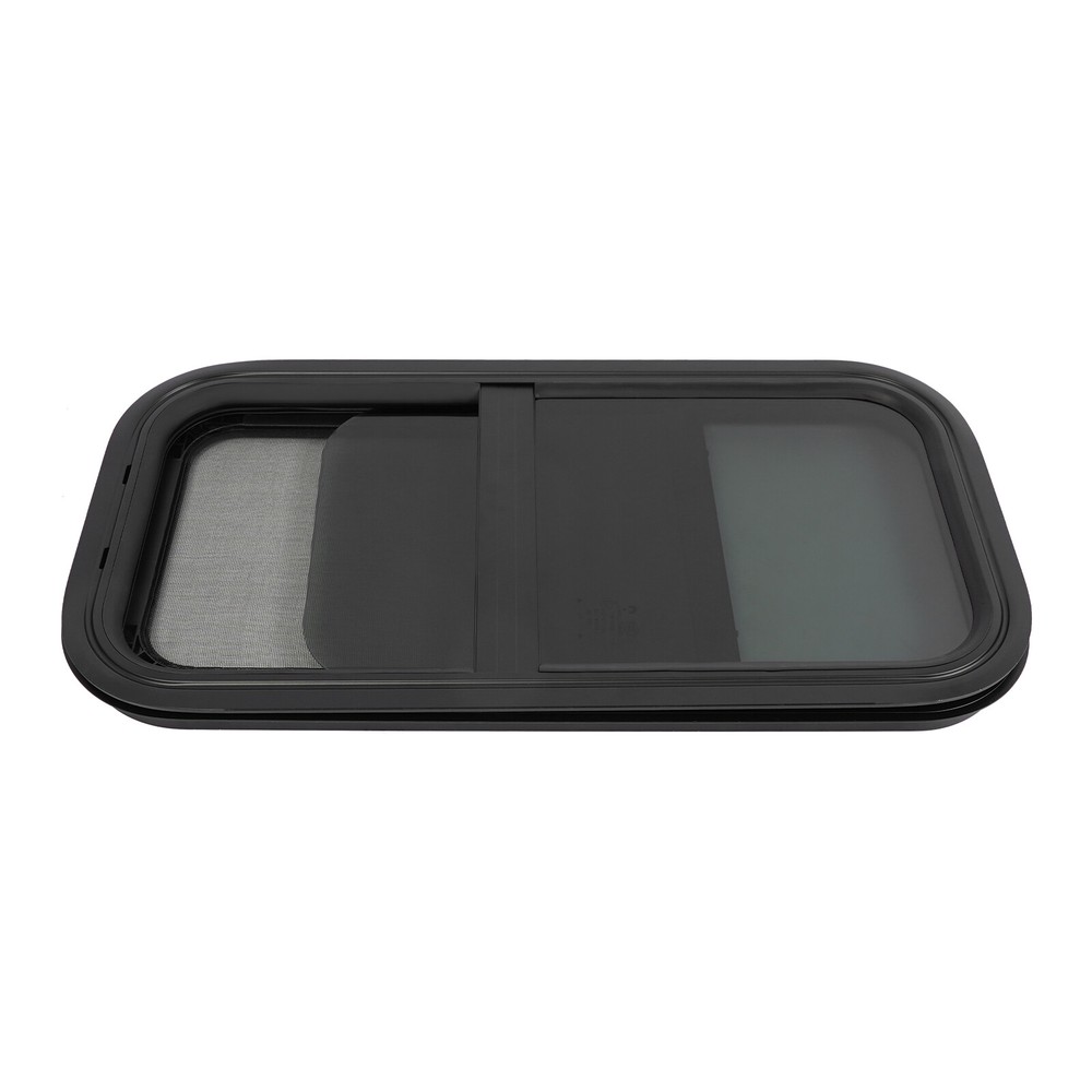 2Pcs RV Window Venting Window Vertical Slide Window w/Trim Rings Rectangular