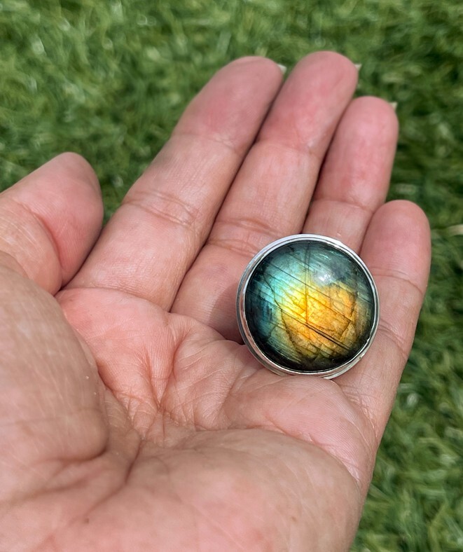 Northern Lights Labradorite Ring