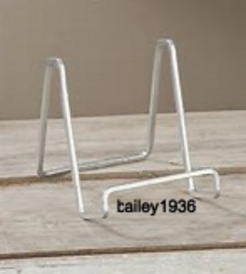 4" Medium GOLD PLATE STAND Square Wire Display Easel QUALITY ITEM