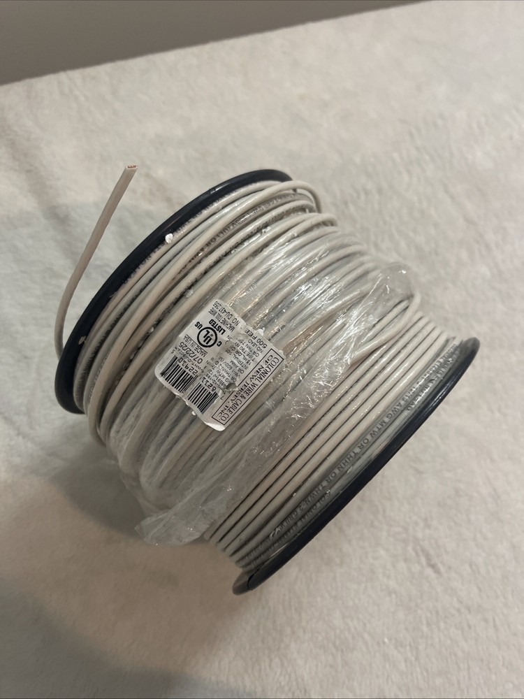 Colonial Wire & Cable Machine Tool Wire White 500 FT DU-437.256