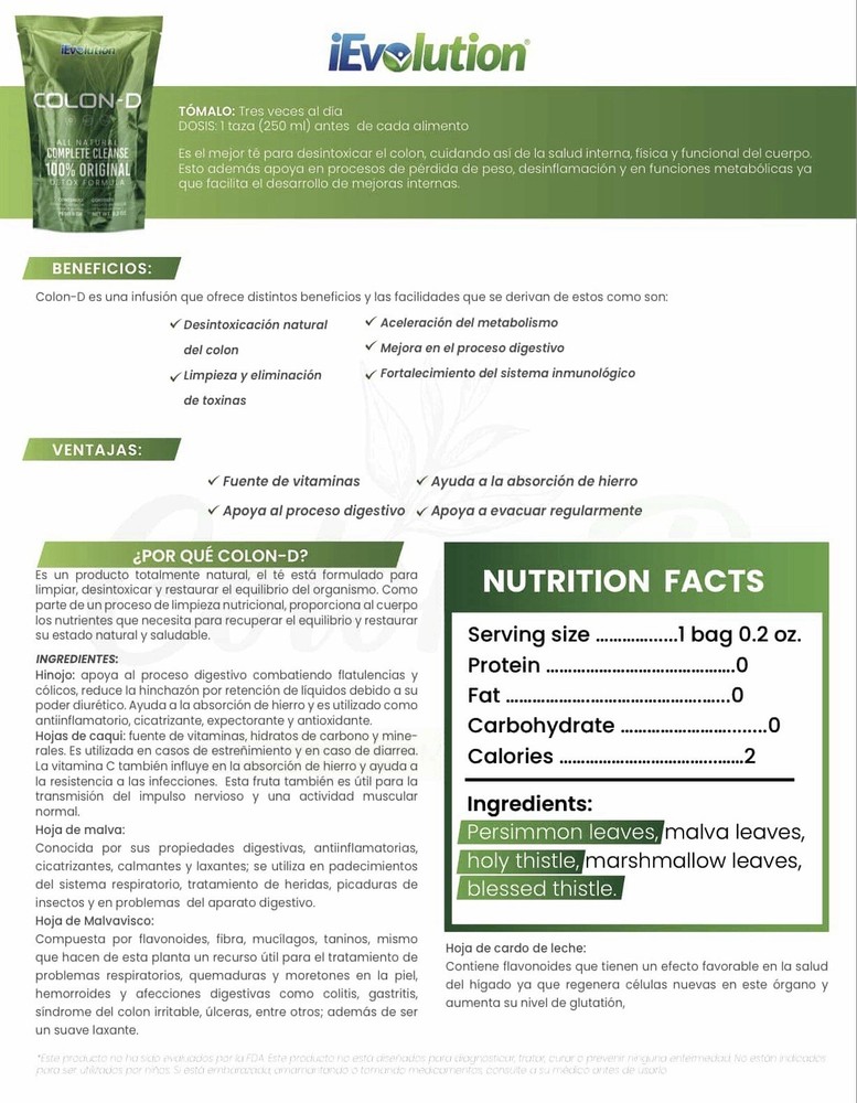 IEVOLUTION COLON-D DETOX FORMULA