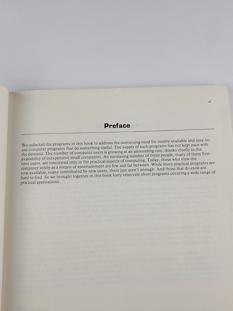 Original Vintage Practical Basic Programs IBM Edition By Lon Poole