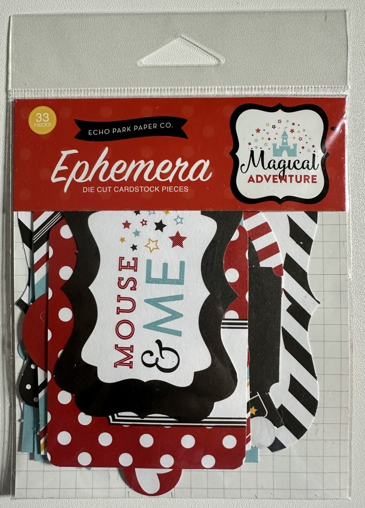 Echo Park Ephemera Die Cut Packs Multiple Variations Available-You Choose