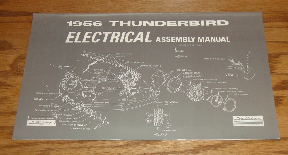 1956 Ford Thunderbird Electrical Assembly Manual 56