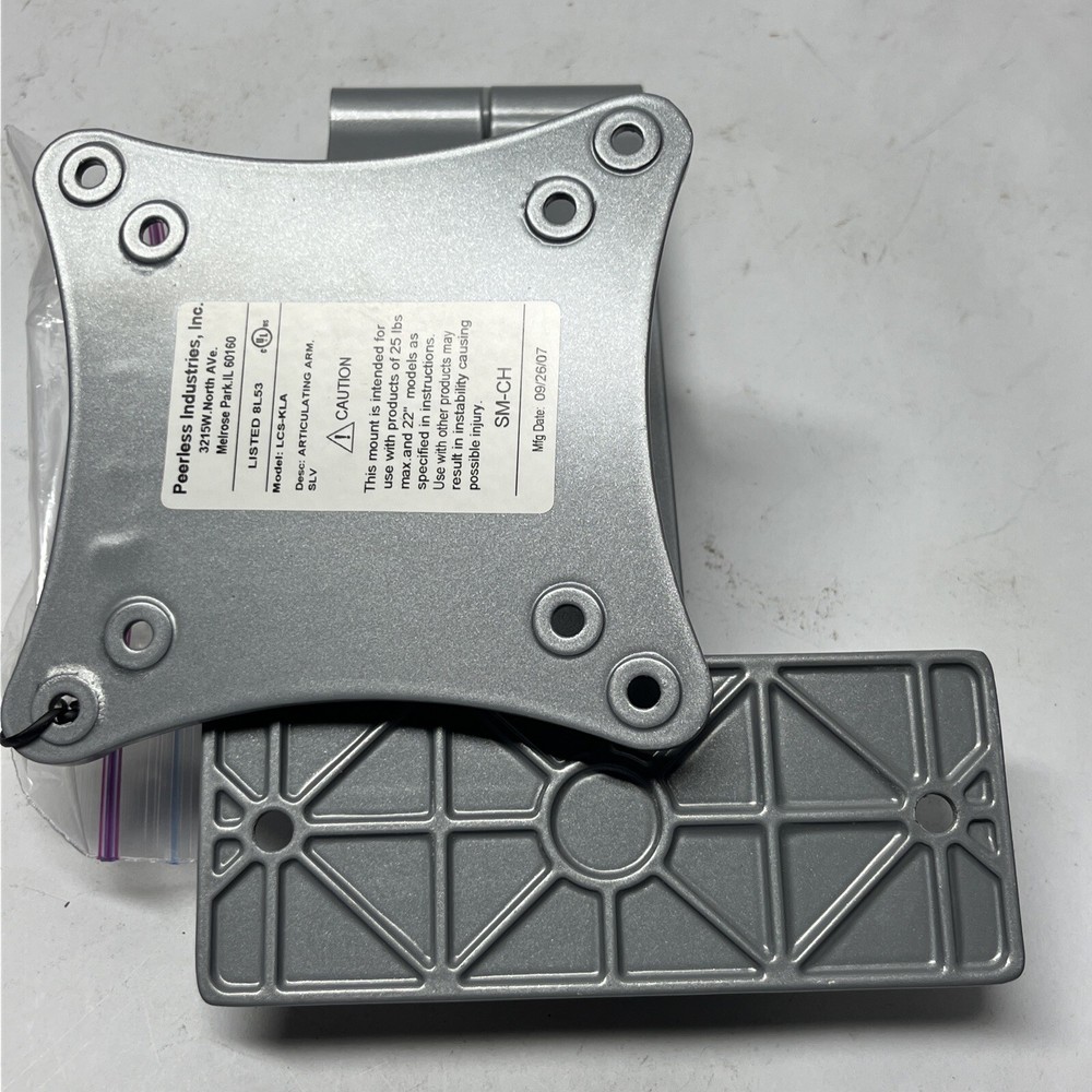 Peerless Model: LCS-KLA Full Motion Wall Mount for 13-22" TVs 8L53 Bracket Nails