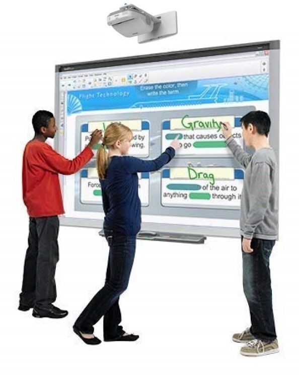 87" Interactive whiteboard for classroom