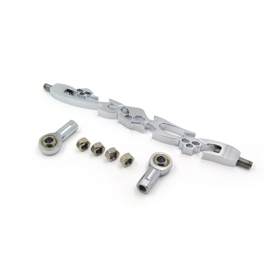 Chrome Skull Billet Shift Linkage For Harley Davidson Softail Standard FXST