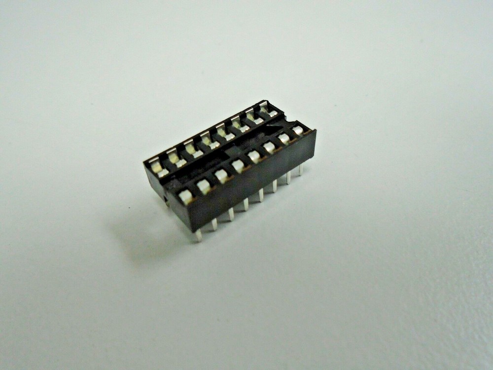 16 pin DIP IC Chip Socket - replacement socket 16 pin tab Aitron T02-16 pack 5